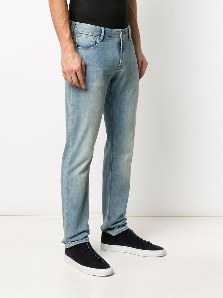 Jeans Armani Emporio J15 Straight Leg Hombre Azules | YCG30DOA