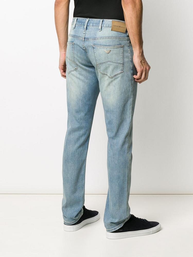 Jeans Armani Emporio J15 Straight Leg Hombre Azules | YCG30DOA