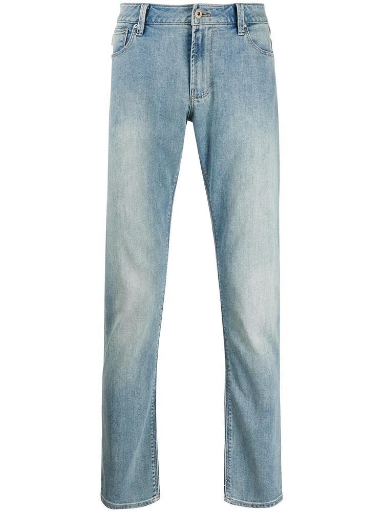 Jeans Armani Emporio J15 Straight Leg Hombre Azules | YCG30DOA