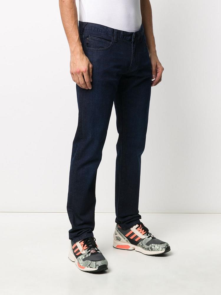 Jeans Armani Emporio Low Rise Straight Leg Hombre Azules | LYMOKPEL