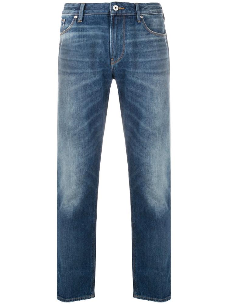 Jeans Armani Emporio Mid Rise Loose Fit Hombre Azules | TM3PFHNL