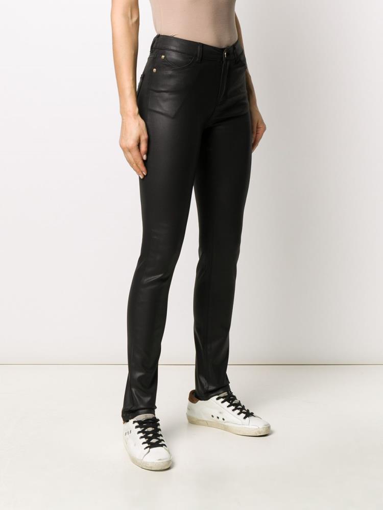 Jeans Armani Emporio Mid Rise Skinny Mujer Negras | DWUZ78SF