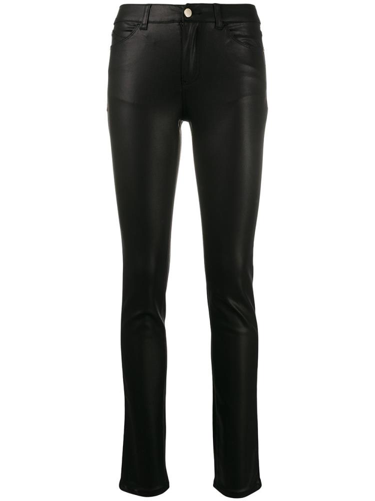 Jeans Armani Emporio Mid Rise Skinny Mujer Negras | DWUZ78SF