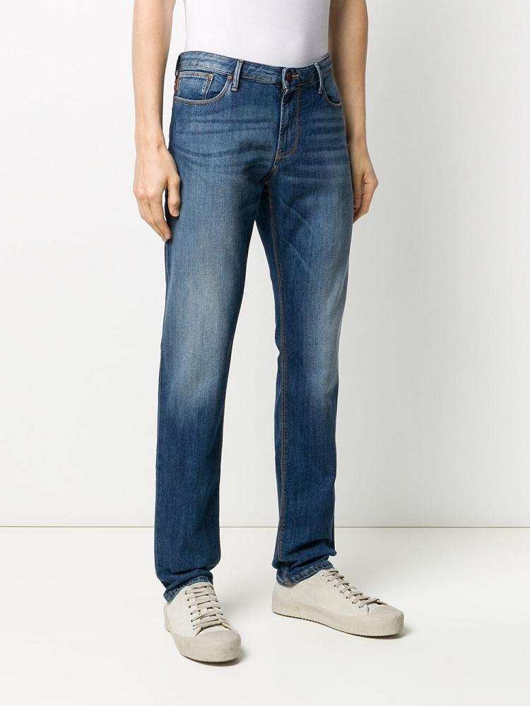 Jeans Armani Emporio Mid Rise Slim Hombre Azules | DMKLWUMU