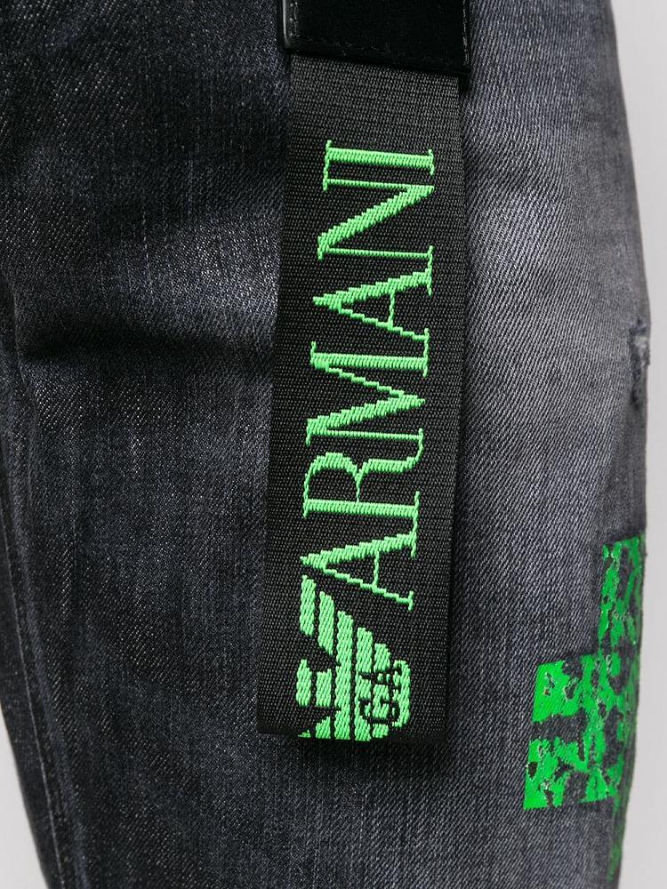 Jeans Armani Emporio Mid Rise Straight Leg Hombre Azules | 5SHJDNQT