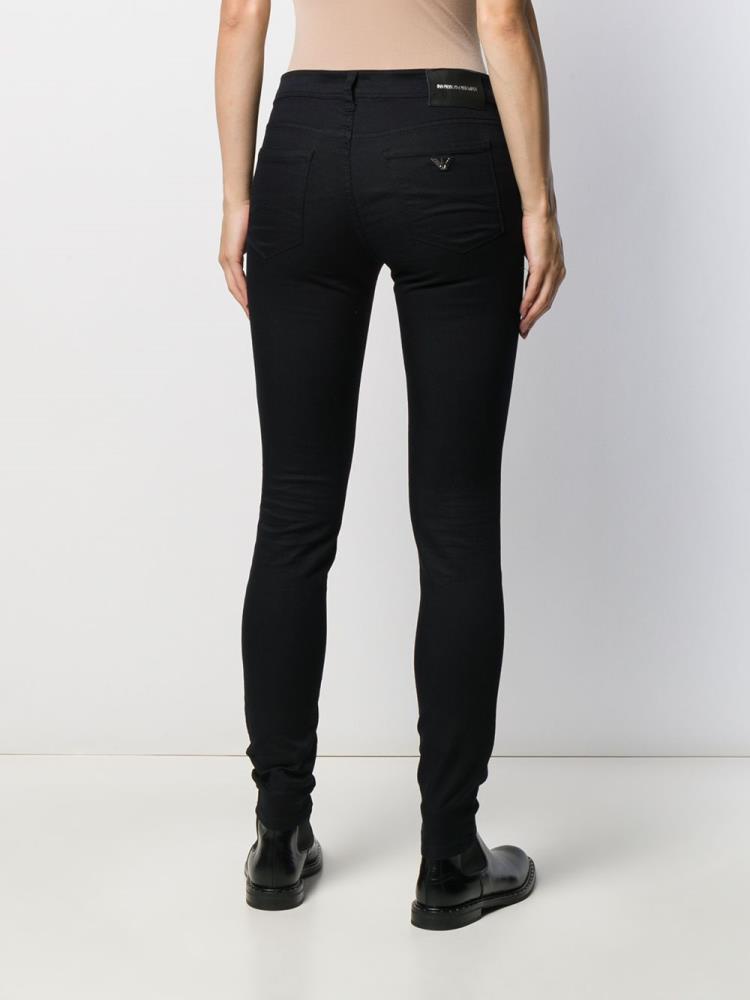 Jeans Armani Emporio Slim Fit Denim Mujer Azules | SQJK1UIE