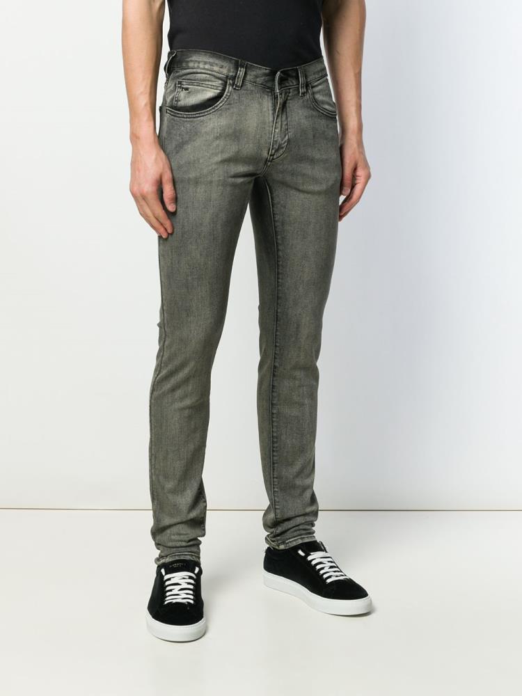 Jeans Armani Emporio Slim Fit Hombre Gris | VC3ZBNMA