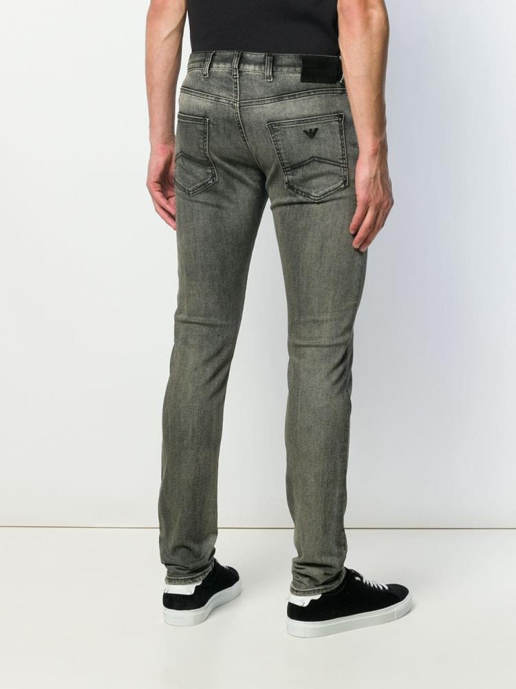 Jeans Armani Emporio Slim Fit Hombre Gris | VC3ZBNMA