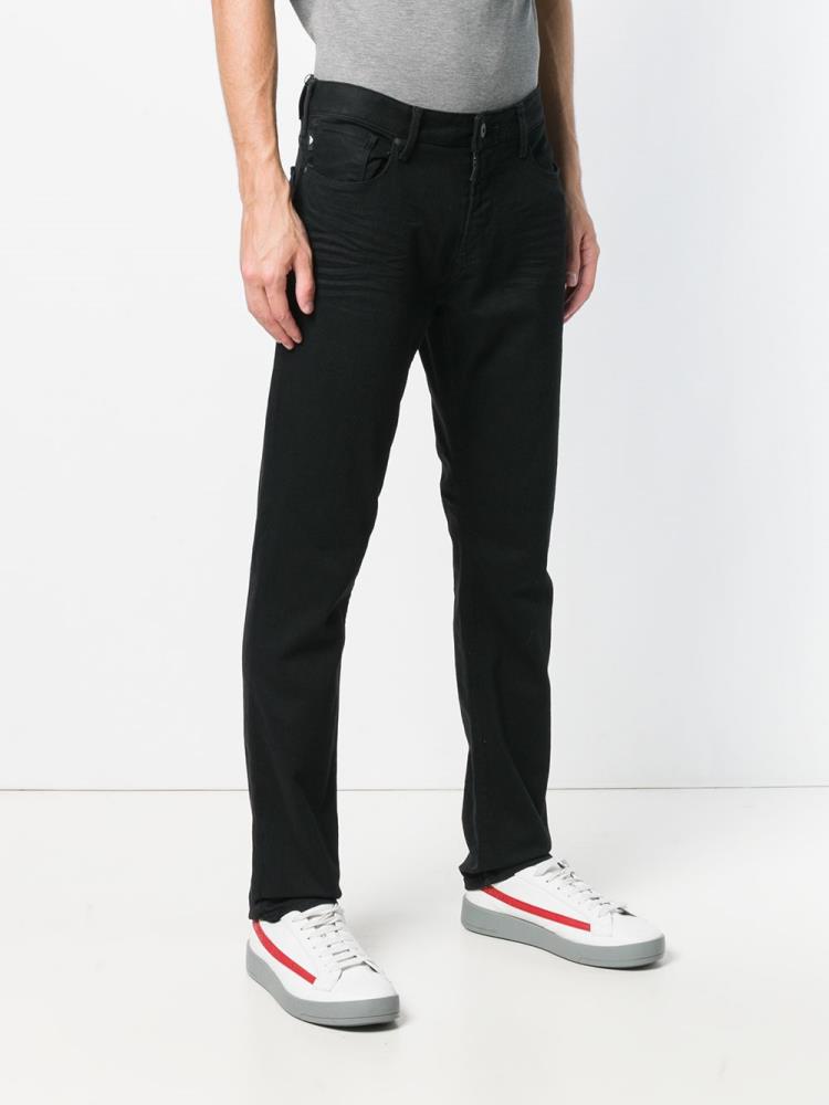 Jeans Armani Emporio Slim Fit Hombre Negras | XCJWN1D0