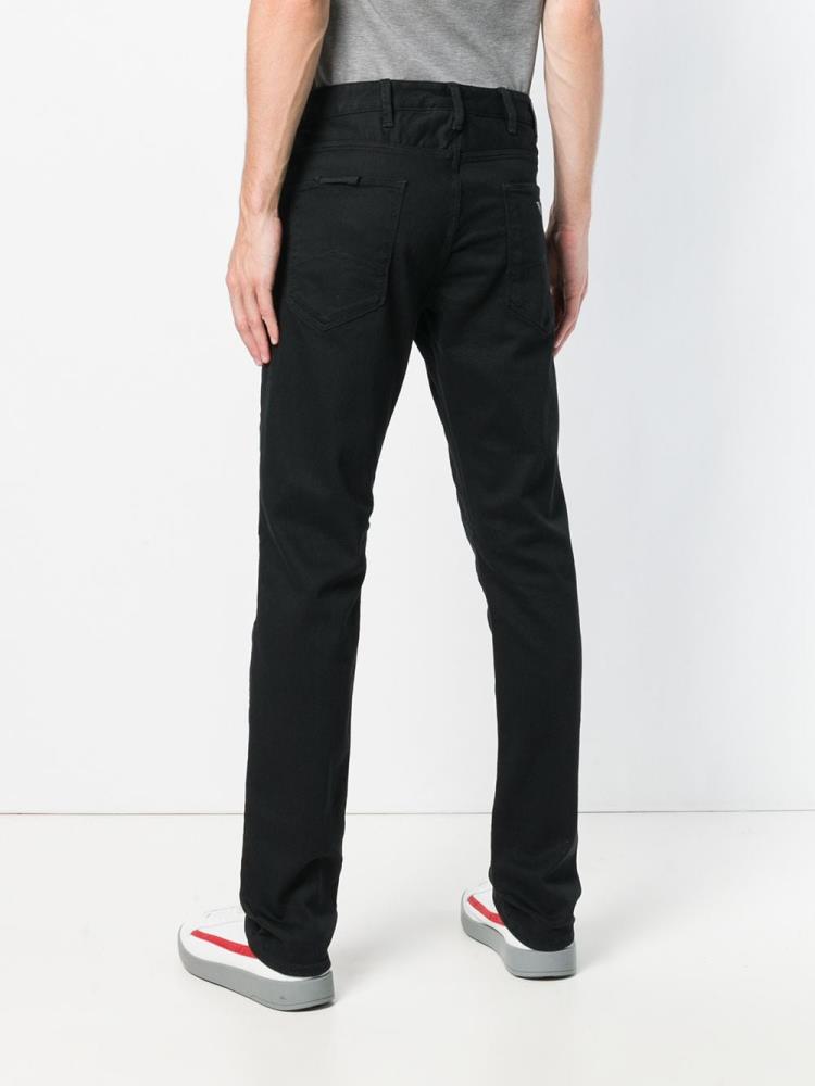 Jeans Armani Emporio Slim Fit Hombre Negras | XCJWN1D0