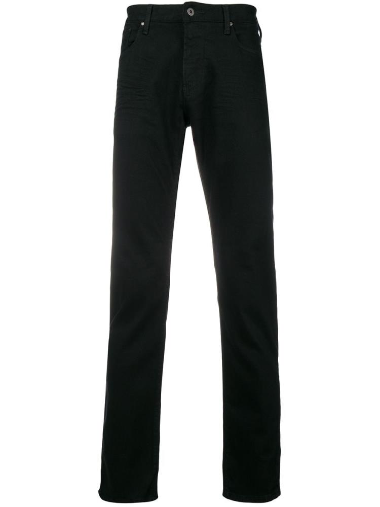 Jeans Armani Emporio Slim Fit Hombre Negras | XCJWN1D0