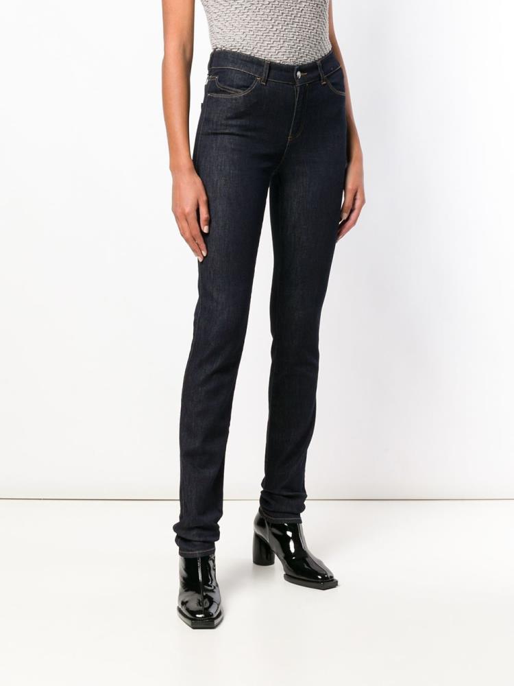 Jeans Armani Emporio Slim Fit Mujer Azules | DFDVV5EJ