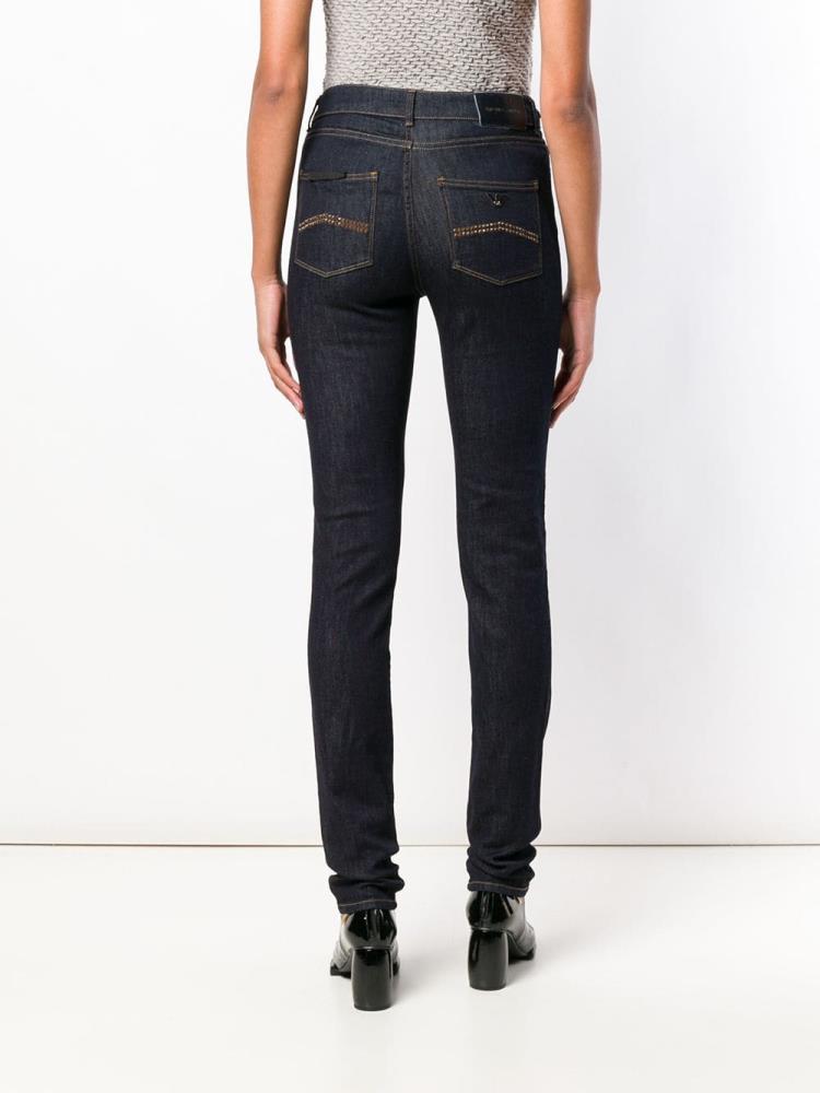 Jeans Armani Emporio Slim Fit Mujer Azules | DFDVV5EJ