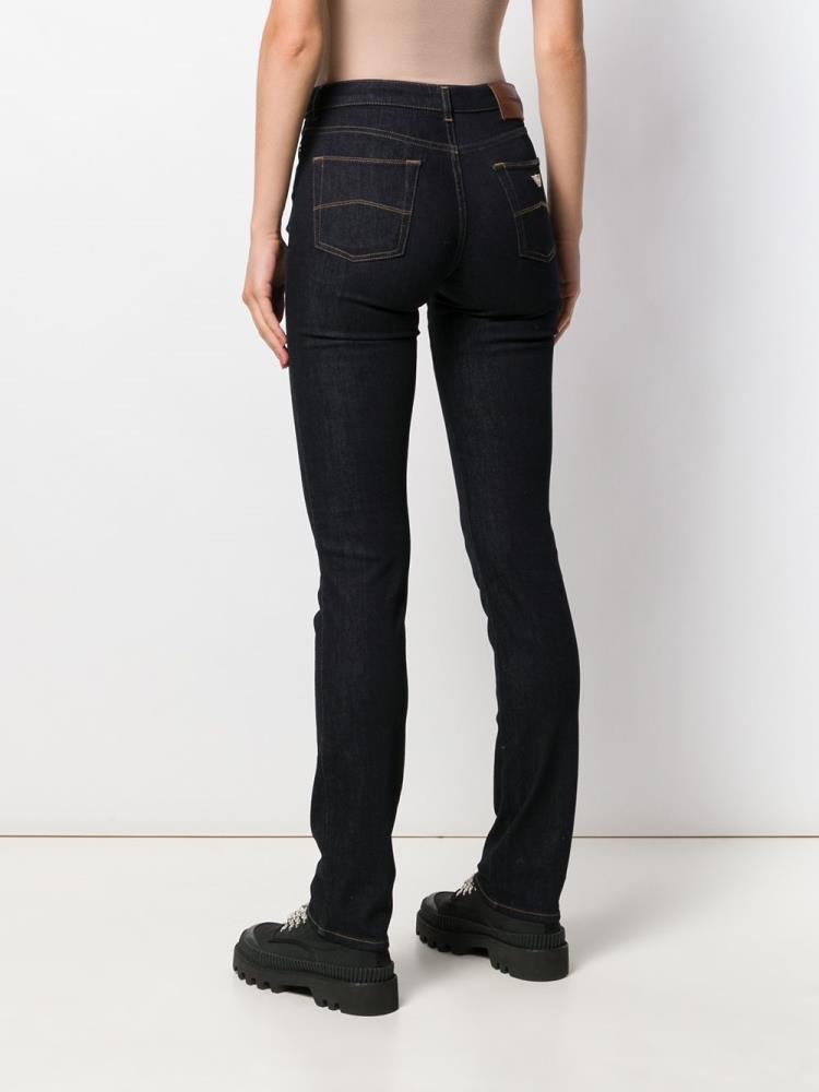 Jeans Armani Emporio Slim Fit Mujer Azules | I1LXEXVR