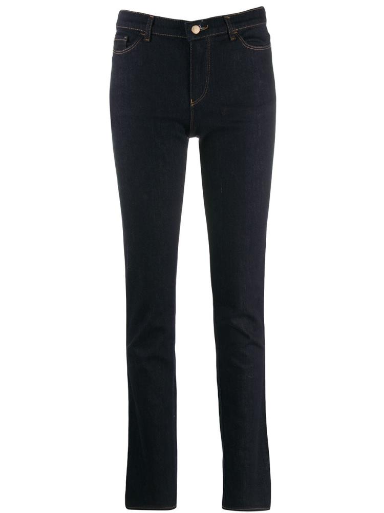 Jeans Armani Emporio Slim Fit Mujer Azules | I1LXEXVR