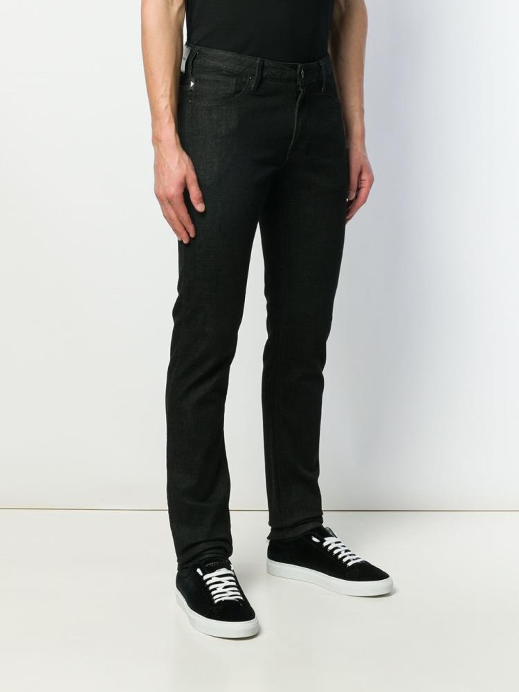 Jeans Armani Emporio Slim Hombre Negras | T9GZ7R9F