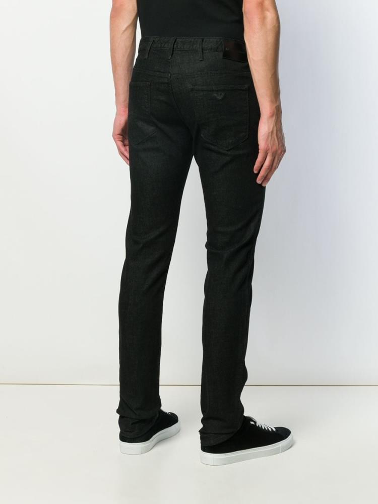 Jeans Armani Emporio Slim Hombre Negras | T9GZ7R9F