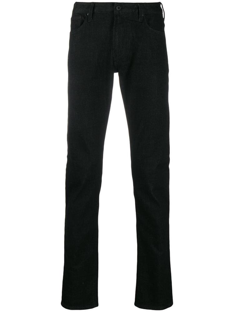 Jeans Armani Emporio Slim Hombre Negras | T9GZ7R9F