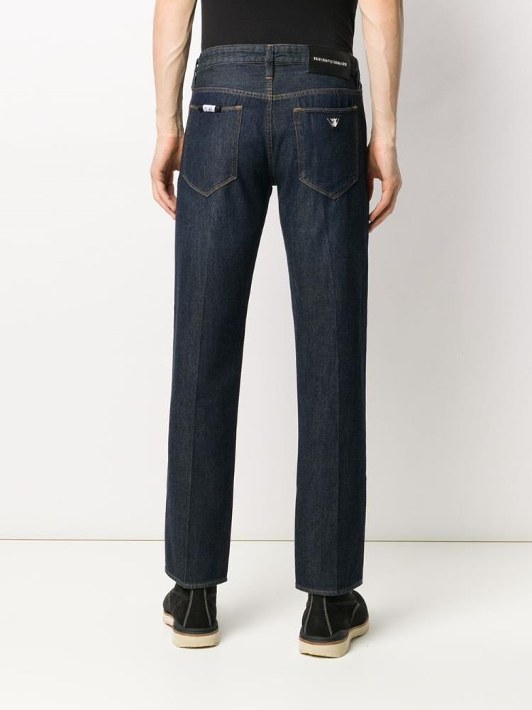 Jeans Armani Emporio Straight Leg Hombre Azules | 175F8TBP