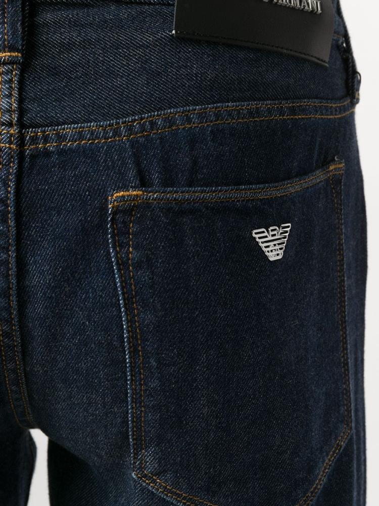 Jeans Armani Emporio Straight Leg Hombre Azules | 175F8TBP