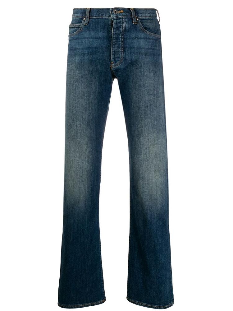 Jeans Armani Emporio Straight Leg Hombre Azules | 2MPHZIIM