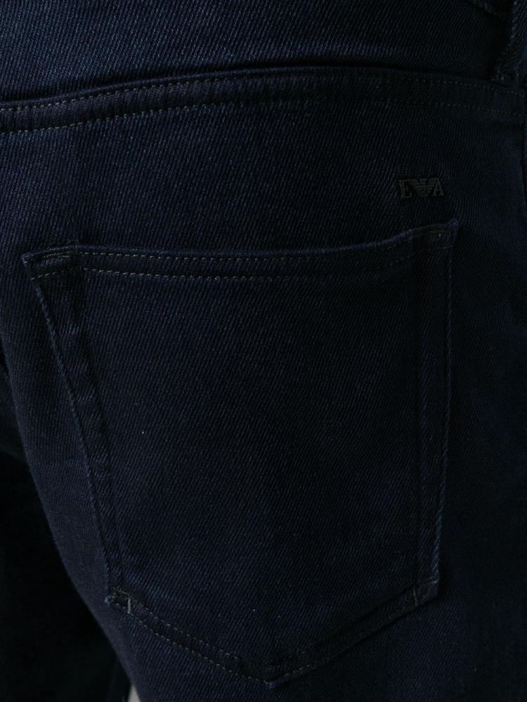 Jeans Armani Emporio Straight Leg Hombre Azules | 4BLAA0CN