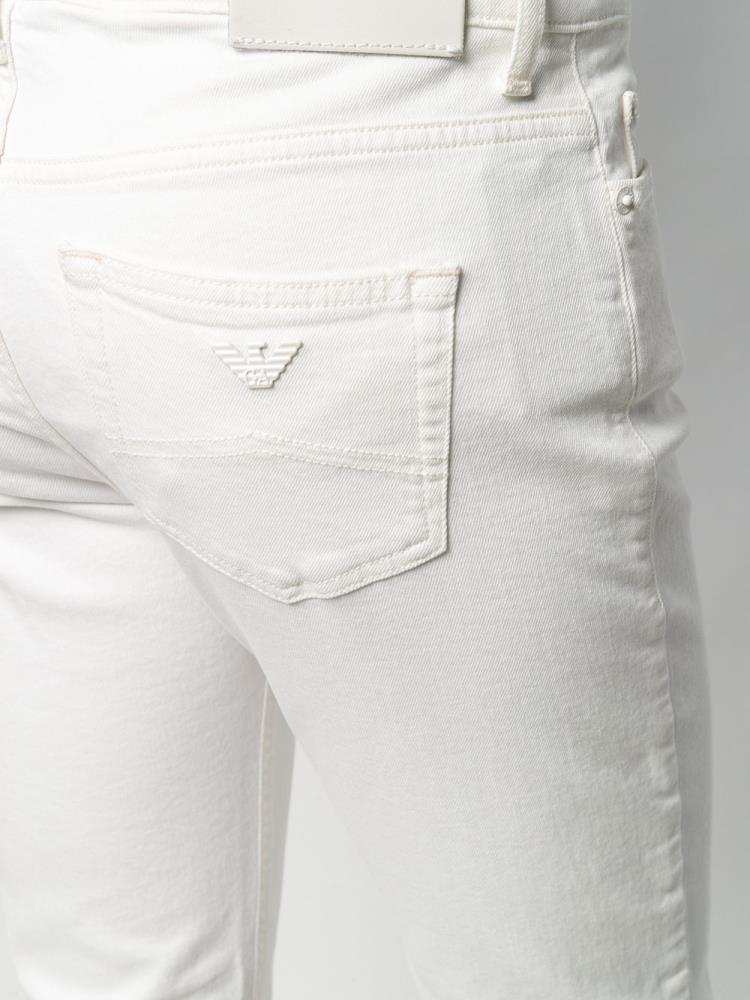 Jeans Armani Emporio Straight Leg Mujer Beige | 5VIA5MHX