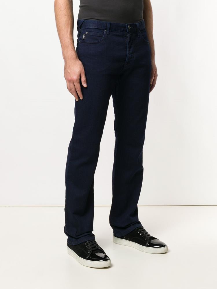 Jeans Armani Emporio Straight Leg Hombre Azules | IT6UFURS