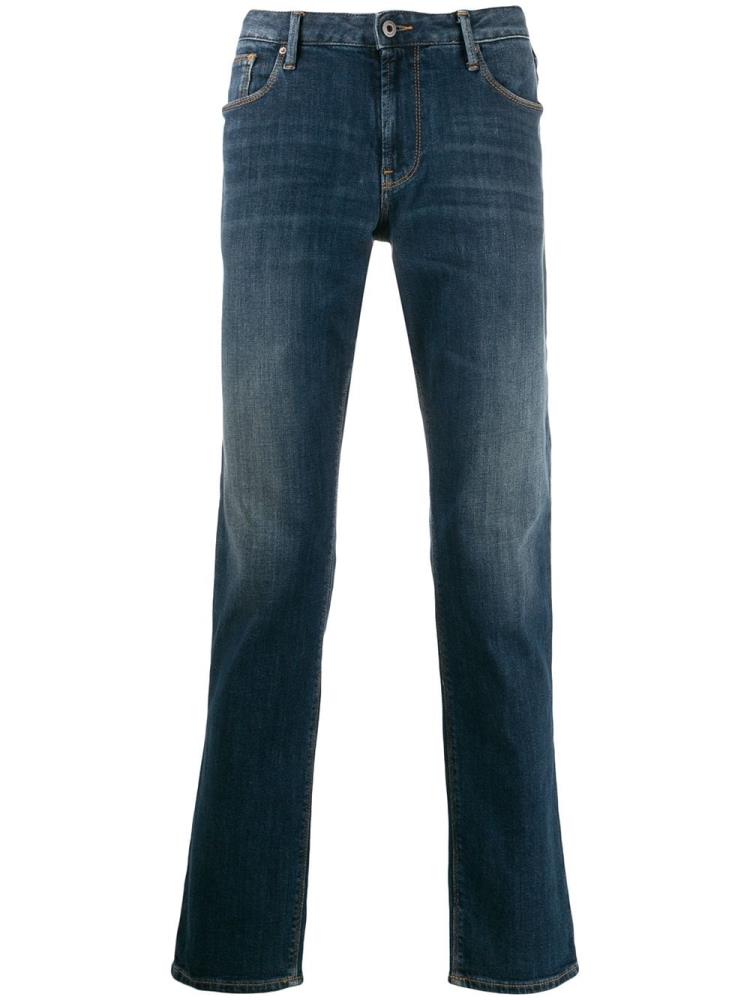 Jeans Armani Emporio Straight Leg J06 Hombre Azules | NIYY6EE3