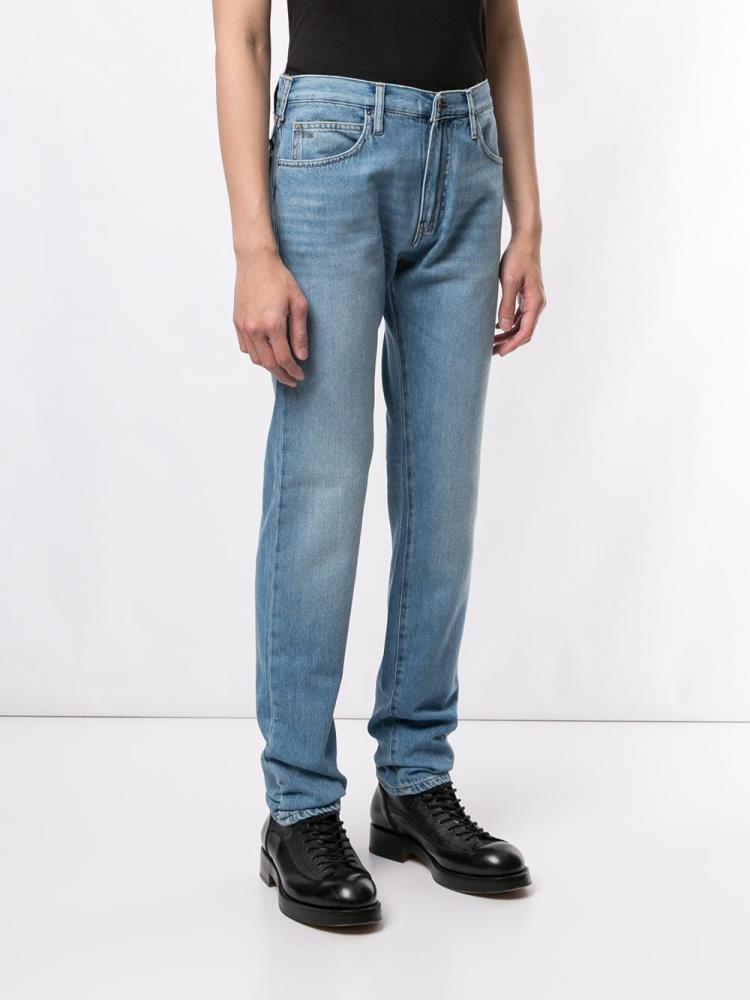 Jeans Armani Emporio Straight Leg Hombre Azules | XJQHB8D6