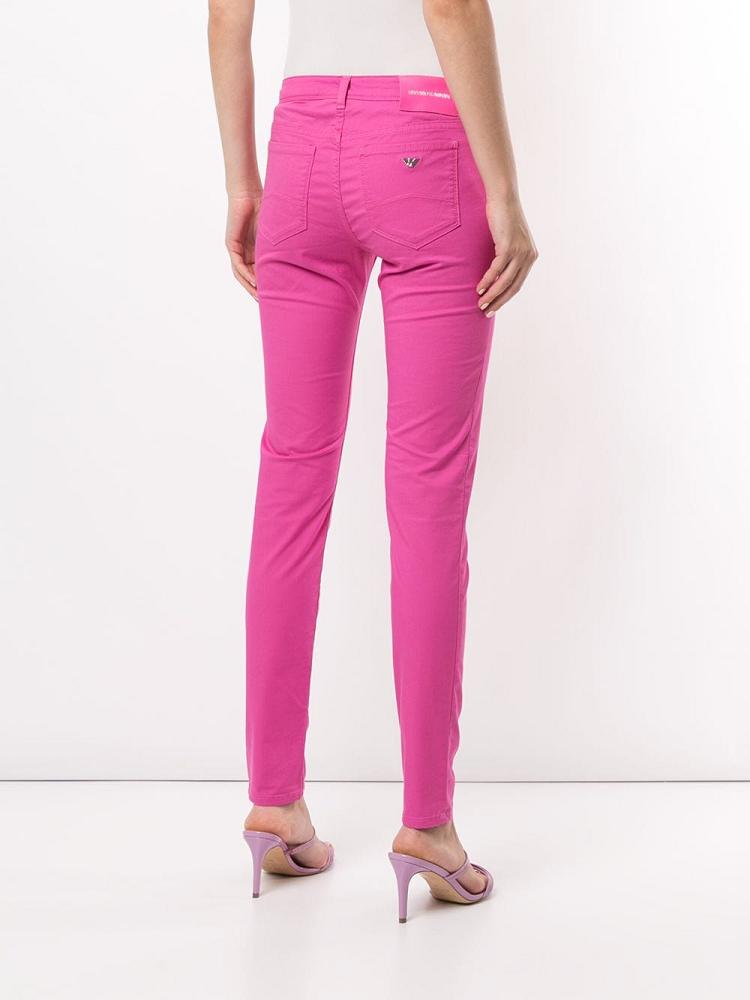 Jeans Armani Emporio Stretch Skinny Mujer Rosas | CLX1YDAI