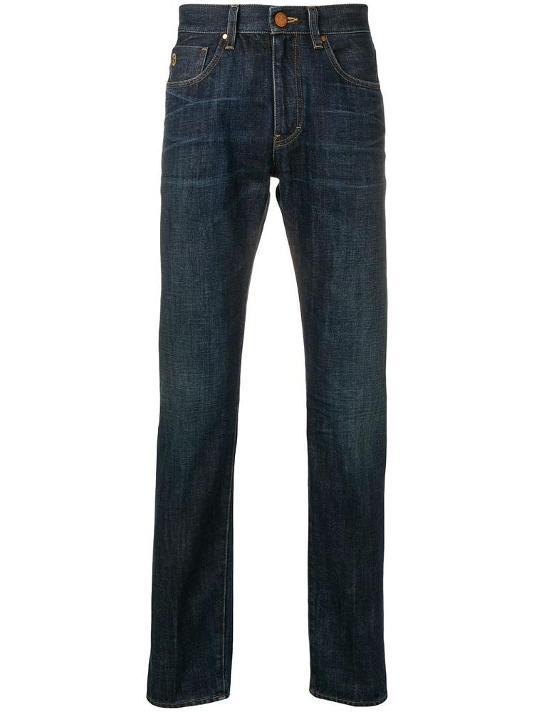 Jeans Giorgio Armani Classic Hombre Azules | 4VBQLCXB