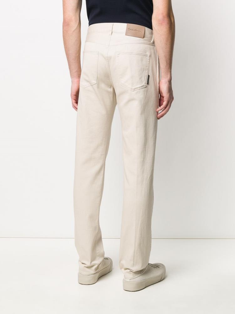 Jeans Giorgio Armani Denim Straight Leg Hombre Beige | B3SW4MFT