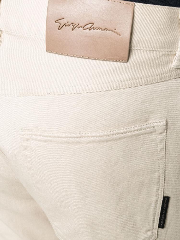 Jeans Giorgio Armani Denim Straight Leg Hombre Beige | B3SW4MFT