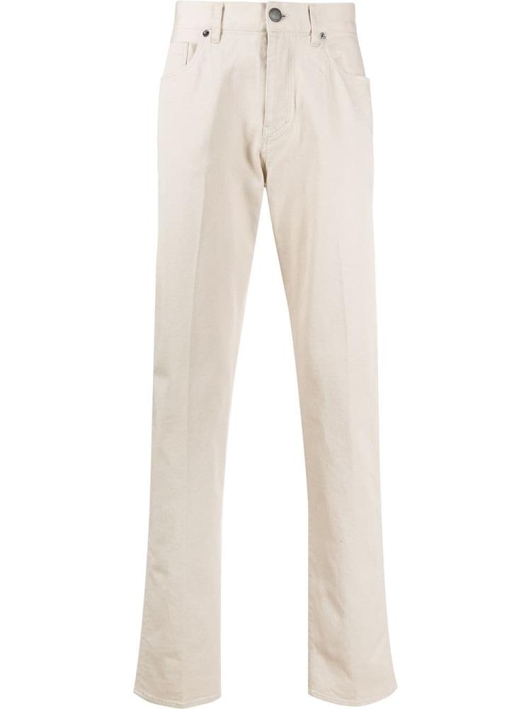 Jeans Giorgio Armani Denim Straight Leg Hombre Beige | B3SW4MFT