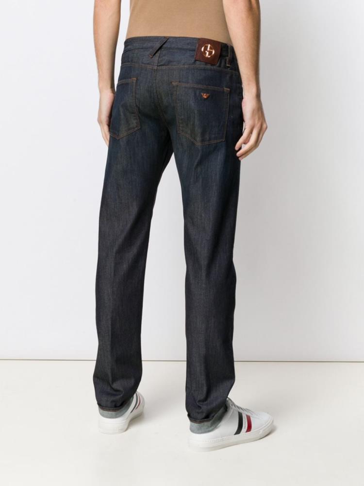 Jeans Giorgio Armani Straight Hombre Azules | ARAX2Y9S