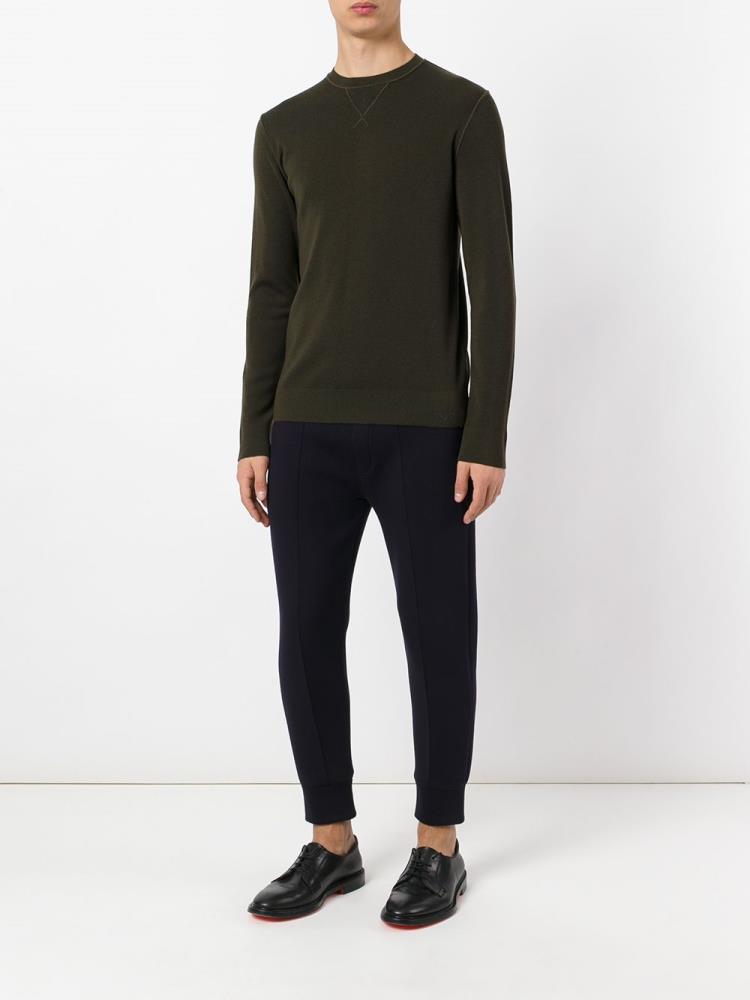 Jerséis Armani Emporio Crew Neck Hombre Verde | POV4ANYW