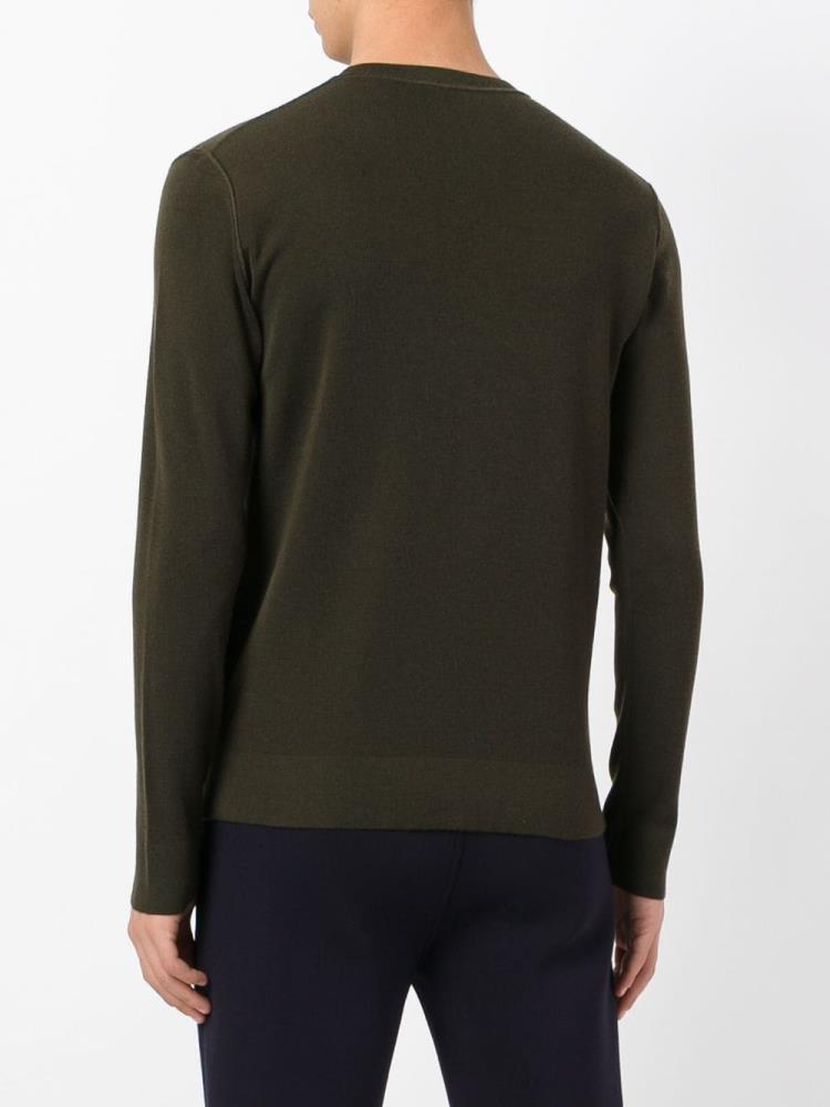 Jerséis Armani Emporio Crew Neck Hombre Verde | POV4ANYW