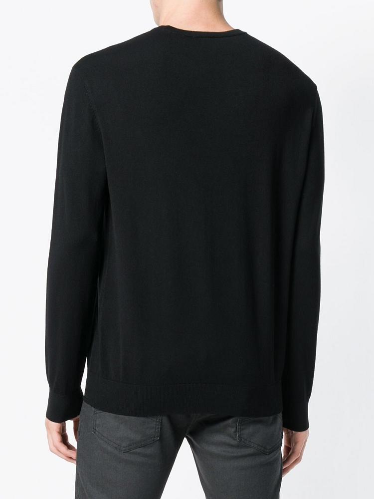 Jerséis Armani Emporio Long Sleeve Hombre Negras | 469T9O6A