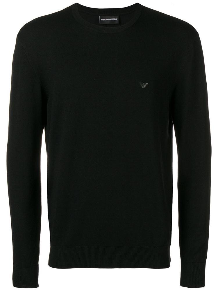 Jerséis Armani Emporio Long Sleeve Hombre Negras | 469T9O6A