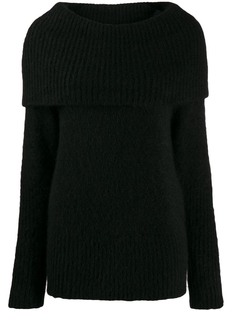 Jerséis Armani Emporio Maxi Knit Wool Mujer Negras | VDWH1XG1