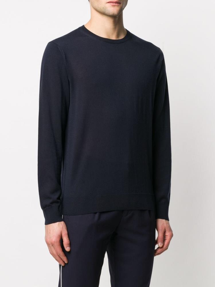 Jerséis Giorgio Armani Cashmere Crew Neck Hombre Azules | VJCYS8K1