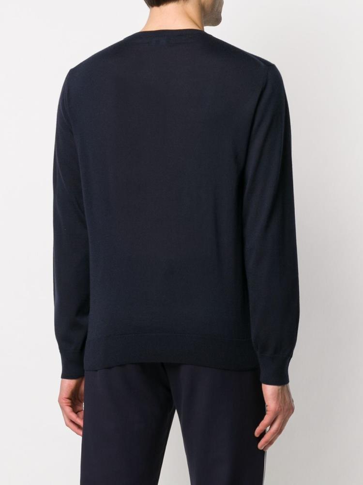 Jerséis Giorgio Armani Cashmere Crew Neck Hombre Azules | VJCYS8K1