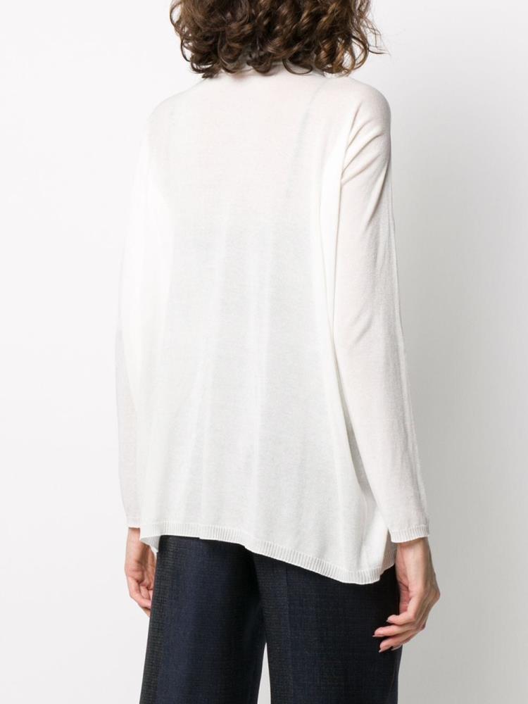 Jerséis Giorgio Armani Funnel Neck Long Sleeve Mujer Blancas | NOPTCWVE