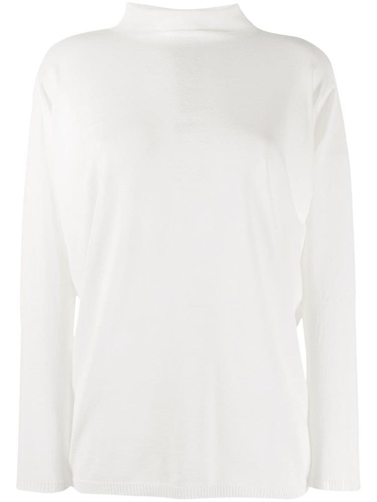 Jerséis Giorgio Armani Funnel Neck Long Sleeve Mujer Blancas | NOPTCWVE