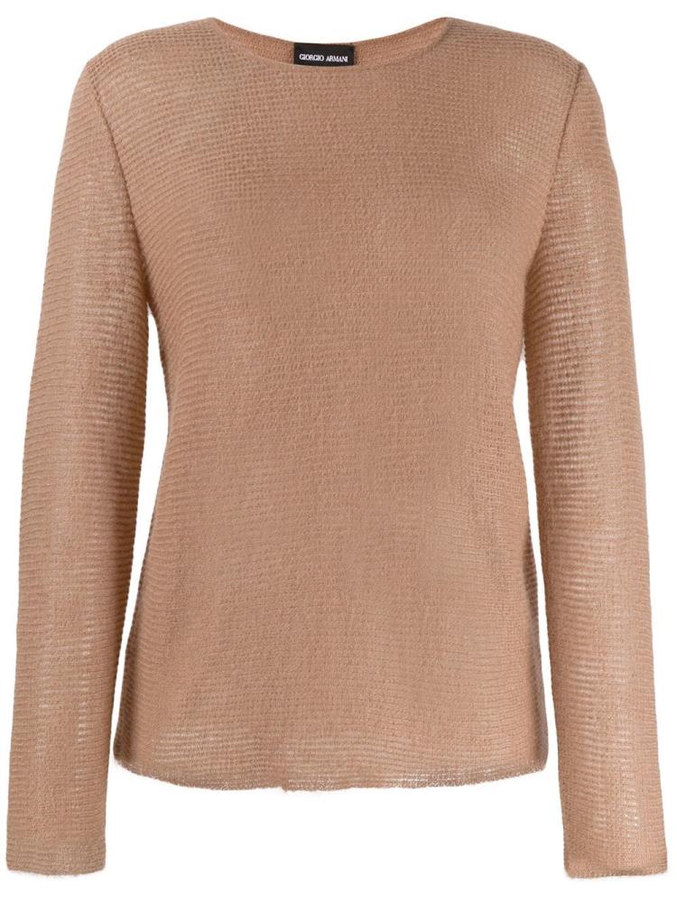 Jerséis Giorgio Armani Long Sleeve Mujer Beige | A5JQ1J39