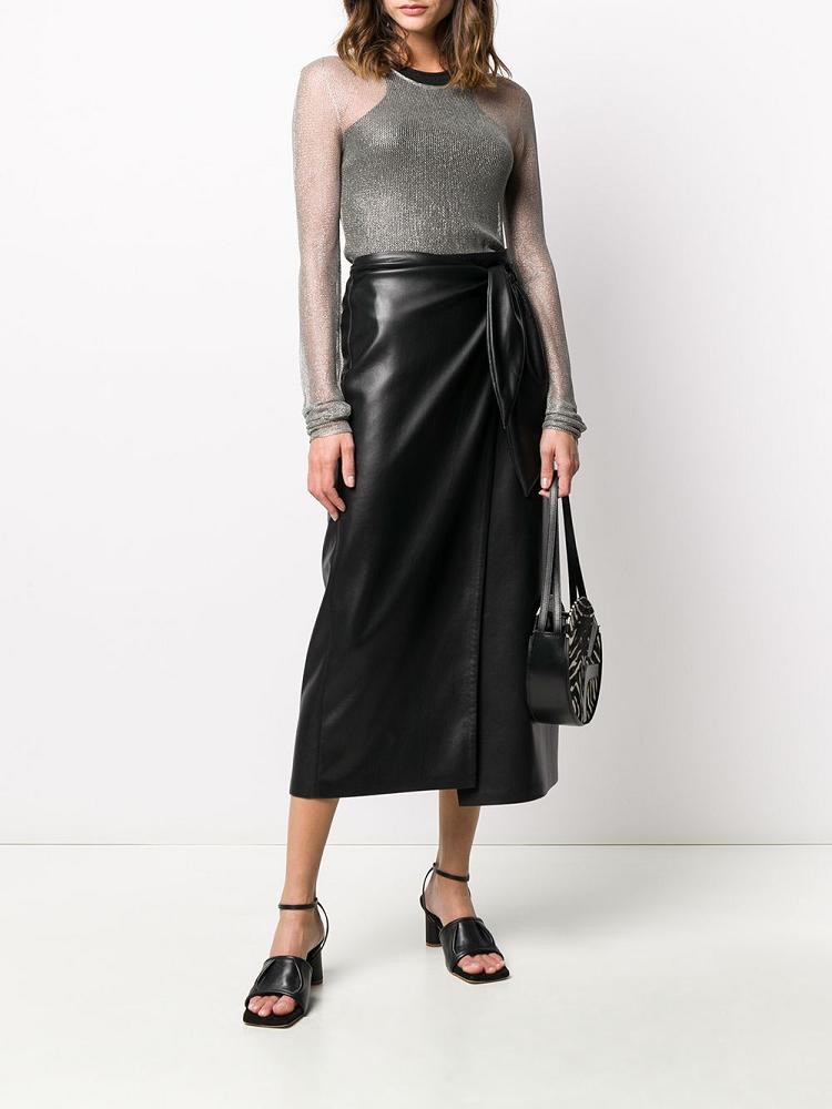 Jerséis Giorgio Armani See Through Knitted Mujer Gris | 1VQKEWLA