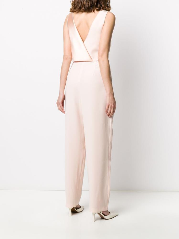 Jumpsuit Armani Emporio Ruffled Mujer Beige | XJA3B4ME