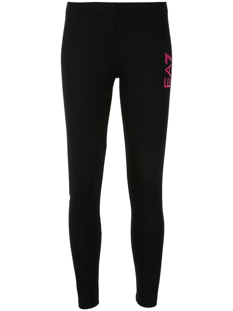 Leggins Ea7 Emporio Armani Graphic Print Mujer Negras | BDN526QN