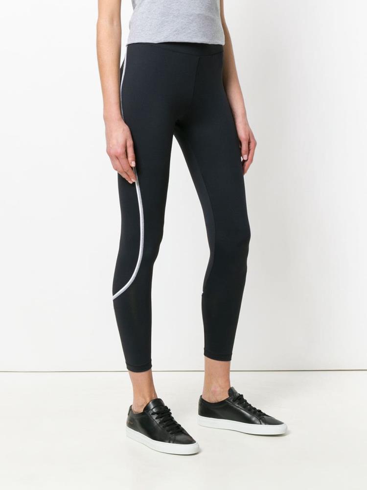 Leggins Ea7 Emporio Armani Logo Detail Mujer Negras | UDM3NR7P